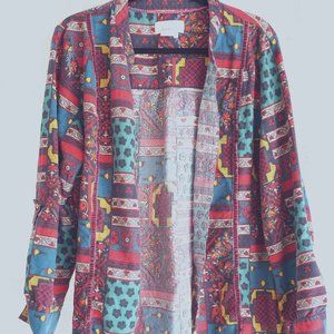 Anthropologie Patterned Flannel pajama top (part of a set) XL